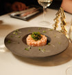 CRUNCHY QUINOA SPICY SALMON TARTARE